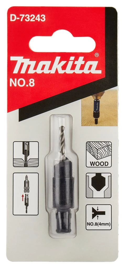 Makita D-73243 Verzinkboor Quad Driver - 2.8mm - Afbeelding 2