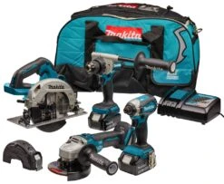 Makita DLX4156TX1 LXT 18V Li-Ion Accu Combiset (2x 5,0 Ah Accu) In Tas