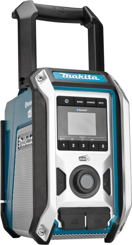 Makita DMR115 10,8-18V Li-Ion Accu Bouwradio - DAB+ - Bluetooth - Werkt Op Netstroom & Accu - Afbeelding 3