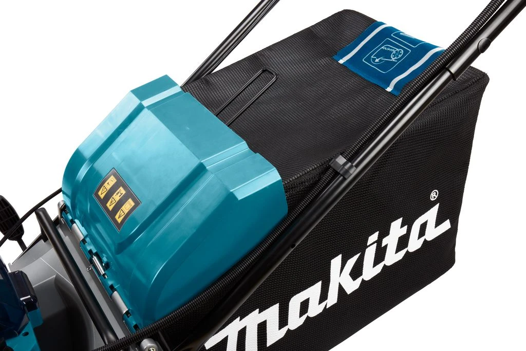 Makita DLM533PT4 36V (2x 18V) Li-Ion Accu Grasmaaier Set (4x 5.0Ah Accu) - 53cm - Zelfrijdend - Koolborstelloos - Afbeelding 5