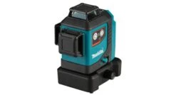 Makita SK700D 12V Max Li-Ion Accu Kruislijnlaser Body In Tas - Zelfnivellerend - Rood 3x360°- 25m