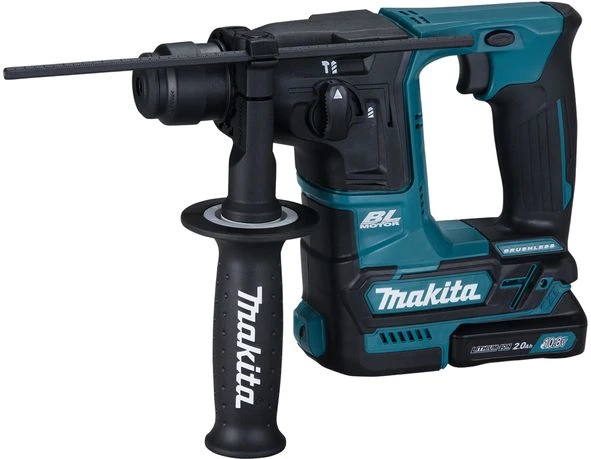 Makita HR166DSAJ 10.8V Li-Ion Accu SDS-plus Boorhamer Set (2x 2.0Ah Accu) In Mbox- 1,1J - Koolborstelloos