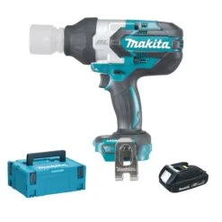 Makita DTW1001Y1J 18V Li-Ion Accu Slagmoersleutel Set (1x 1.5Ah Accu) In Mbox - 1050Nm - 3/4" - Koolborstelloos