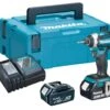 Makita DTD154RTJ 18V Li-Ion Accu Slagschroevendraaier Set (2x 5.0Ah Accu) In Mbox - Koolborstelloos