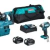 Makita DLX3154TX1 18V Li-ion Accu 3-delige Combiset (2x 5.0Ah Accu) In Tas