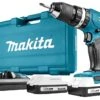 Makita HP457DWE 18V Li-Ion Accu Klopboor-/schroefmachine Set (2x 1.5Ah Accu) In Koffer