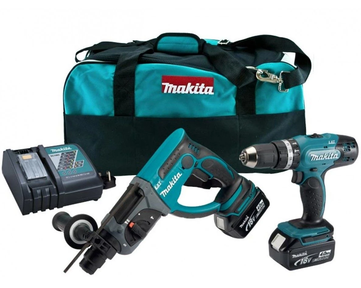 Makita DLX2025M 18V Li-Ion Accu Klopboor-/schroefmachine (DHP453) & SDS-plus Combihamer Body (DHR202) Combiset In Tas
