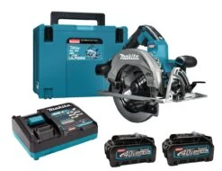Makita HS003GM201 40V Li-Ion Accu Cirkelzaag Set (2x 4,0Ah) In Mbox - 190mm - Koolborstelloos