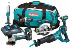 Makita DLX6044PT 18V Li-Ion Accu 6 Delige Combiset (3x 5.0Ah Accu) In Tas