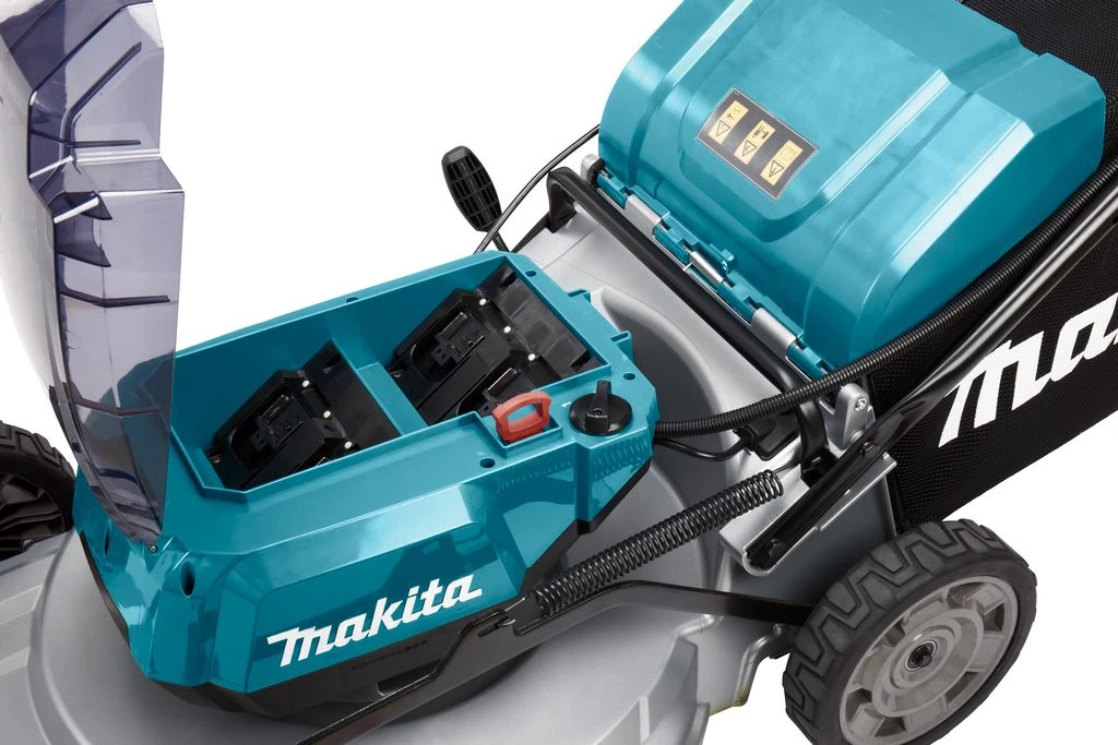 Makita DLM533PT4 36V (2x 18V) Li-Ion Accu Grasmaaier Set (4x 5.0Ah Accu) - 53cm - Zelfrijdend - Koolborstelloos - Afbeelding 8