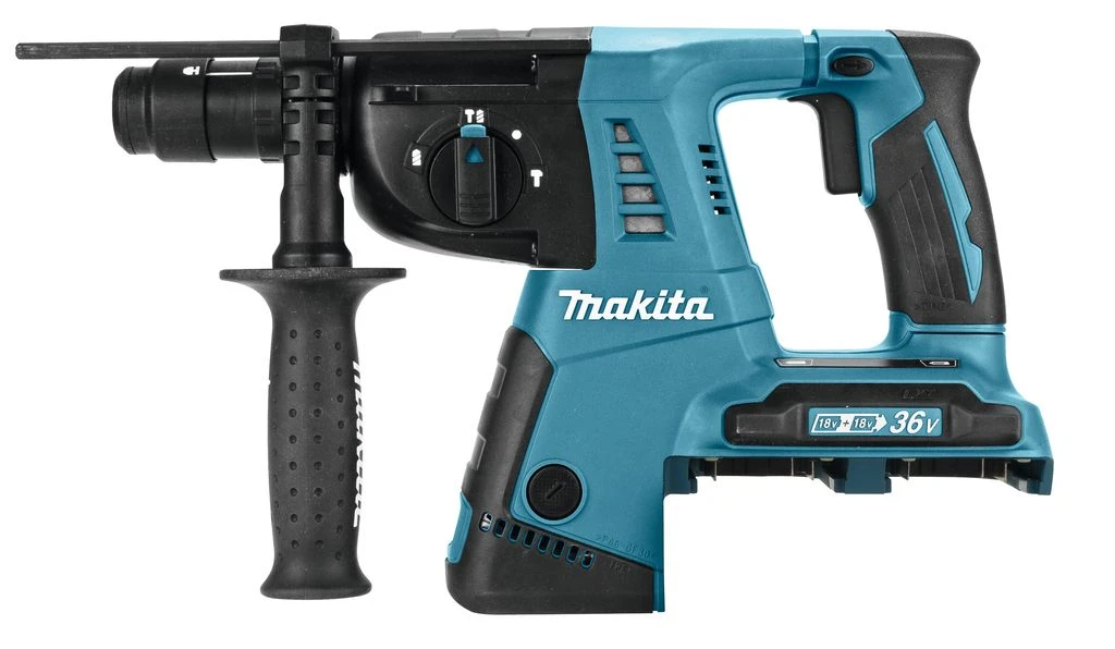 Makita DLX2101PMJ 18V Li-Ion Accu Combihamer (DHR264) & Klopboor-/schroefmachine (DHP481) Combiset (4x 4.0Ah) In Mbox - Afbeelding 2