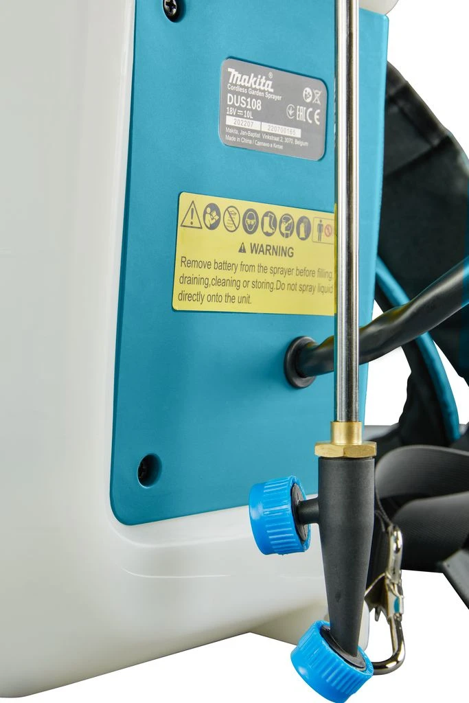 Makita DUS108Z LXT 18V Li-Ion Accu Ruggedragen Drukspuit Body - 10L - Afbeelding 4