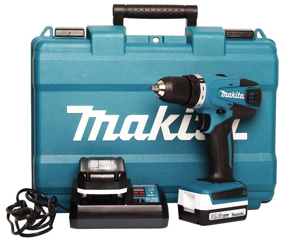 Makita DF347DWE 14.4V Li-Ion Accu Boor-/schroefmachine Set (2x 1.5Ah Accu) In Koffer