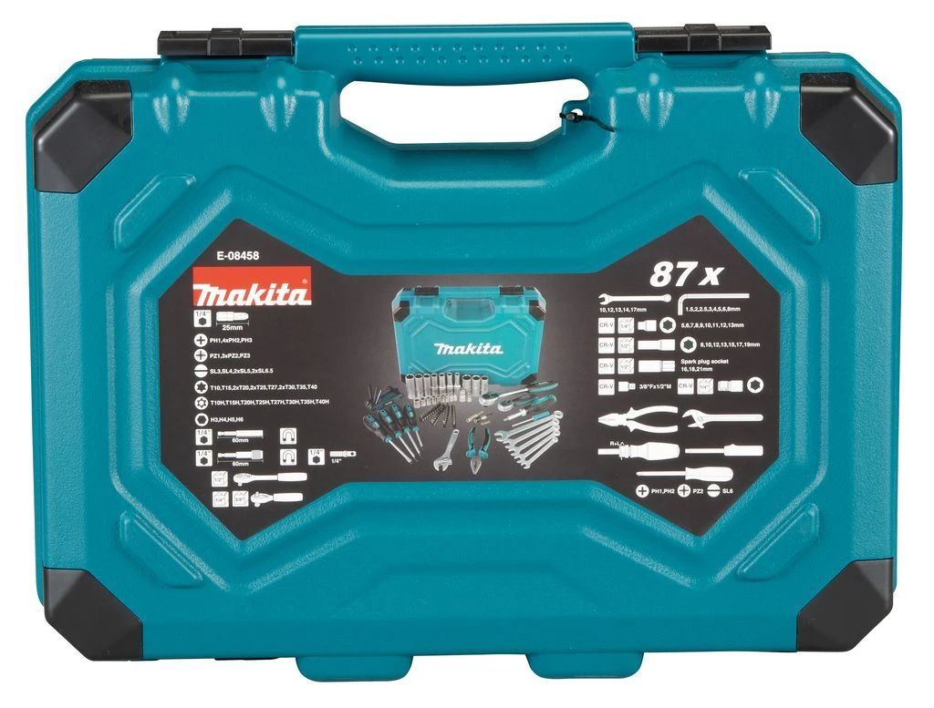 Makita E-08458 Gereedschapset In Koffer - 87-delig - Afbeelding 3