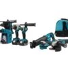 Makita DLX7020TX1 18V Li-ion Accu 7-delige Combiset (2x 5.0Ah Accu) In Tas