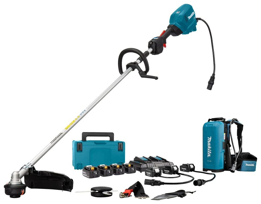 Makita UR201CPT4J 36V Accu Bosmaaier Set (4x 5,0Ah) Incl. PDC01 - D-greep