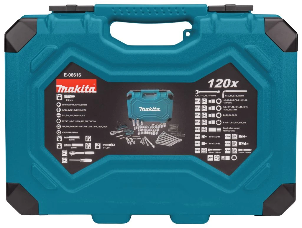 Makita E-06616 Gereedschapset In Koffer - 120-delig - Afbeelding 8