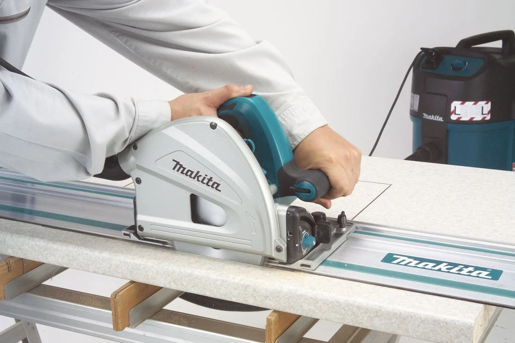 Makita SP6000J1X2 Invalzaag In Mbox Incl. Geleiderail (2st) In Foudraal - 1300W - 165mm - Afbeelding 3