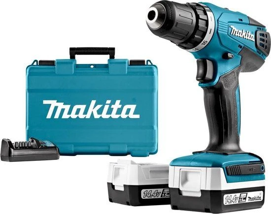 Makita DF347DWE 14.4V Li-Ion Accu Boor-/schroefmachine Set (2x 1.5Ah Accu) In Koffer - Afbeelding 2