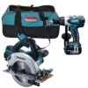 Makita DLX2083M 18V Li-Ion Accu Boor-/schroefmachine (DDF458) & Cirkelzaag (DHS710) Combiset (3x 4.0Ah Accu) In Tas