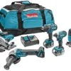 Makita DLX5020T 18V Li-Ion Accu 5-delige Combiset (2x 5,0Ah Accu) In Tas