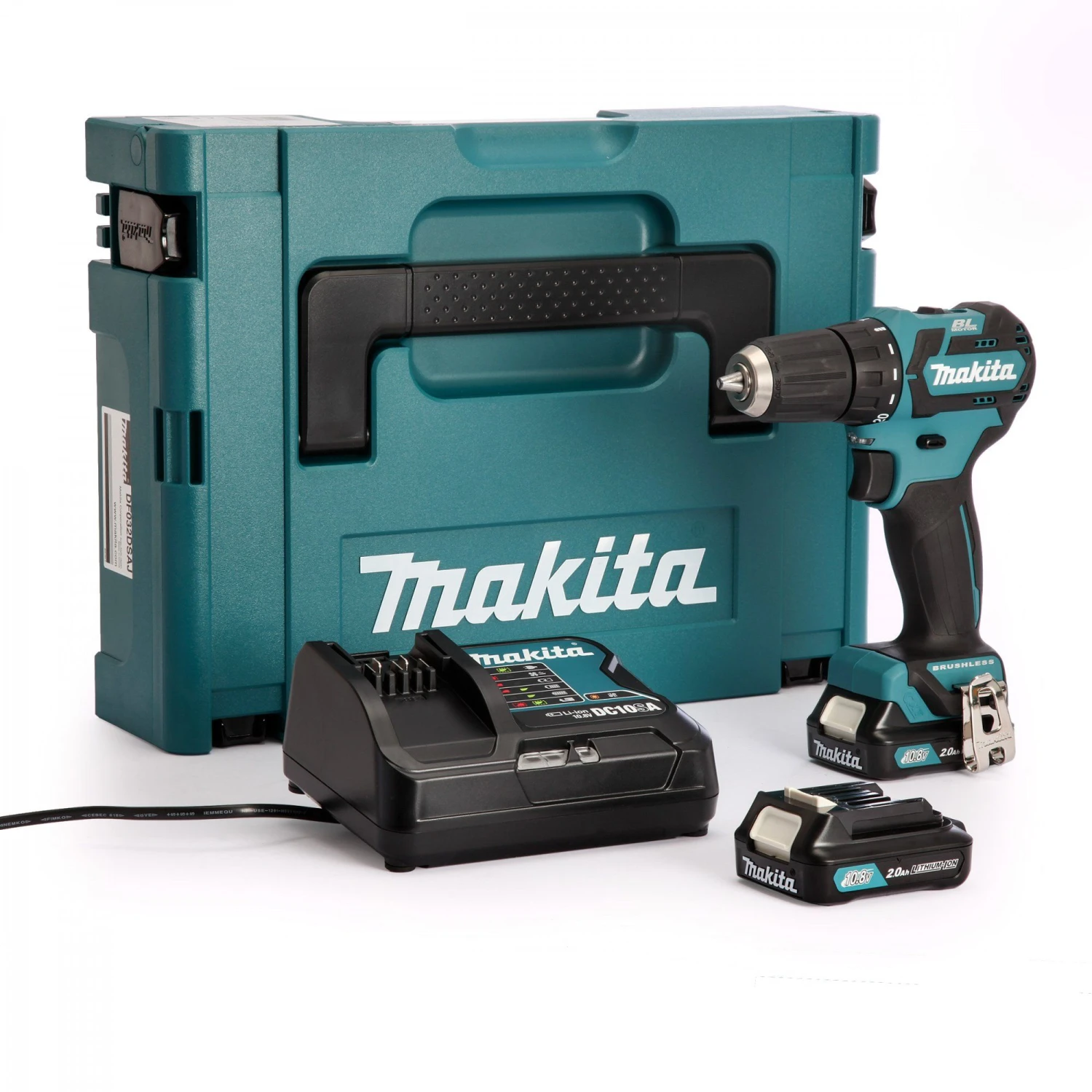 Makita DF332DSAJ 10.8V Li-Ion Schuifaccu Boor-/schroefmachine Set (2x 2.0Ah Accu) In Mbox - Koolborstelloos