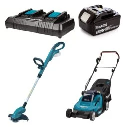 Makita DLM432PT2 Grasmaaier Set + DUR181Z Grastrimmer Body