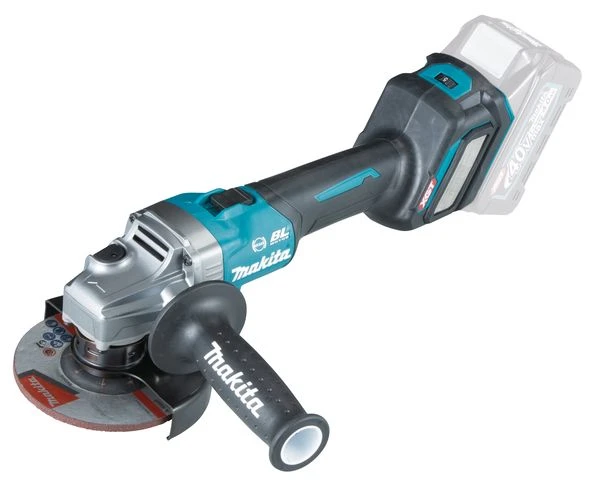 Makita GA023GM201 XGT 40V Max Li-Ion Accu Haakse Slijper Set (2x 4,0Ah) In Mbox - 125mm - Koolborstelloos - Afbeelding 2