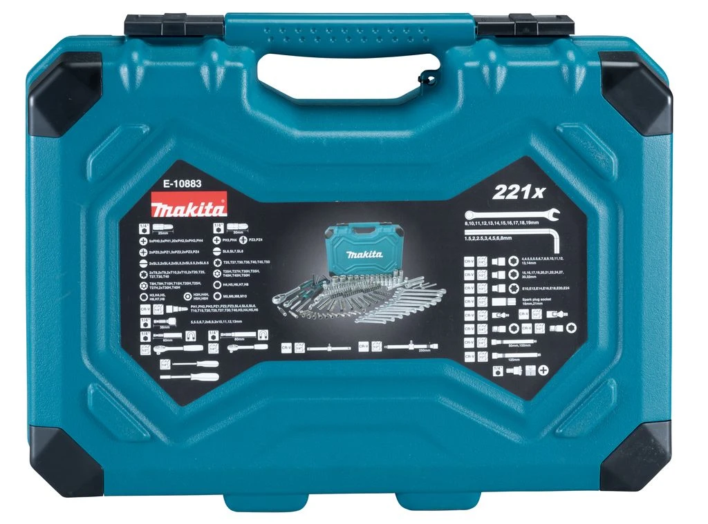 Makita E-10883 Gereedschapset In Koffer - 221-delig - Afbeelding 3